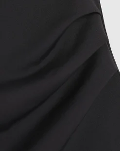 Black Polyamide Bandeau Top