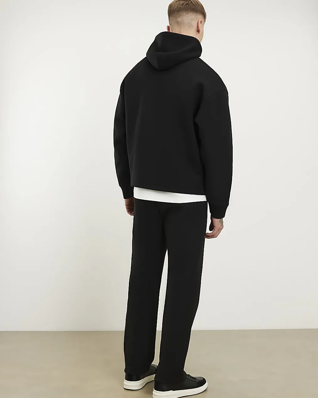 Black Premium Hoodie And Joggers Set