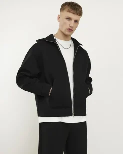 Black Premium Hoodie And Joggers Set