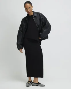 Black Premium Maxi Skirt