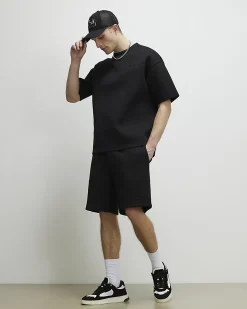 Black Premium Oversized Sanctuaire T-Shirt
