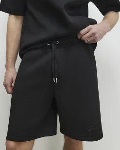 Black Premium Regular Fit Sanctuaire Shorts