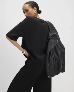 Black Premium Short Sleeve Boxy T-Shirt