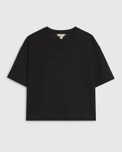 Black Premium Short Sleeve Boxy T-shirt