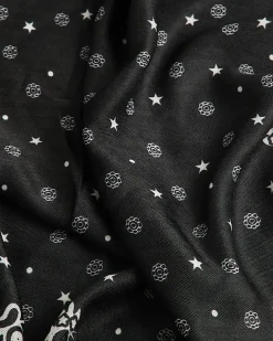 Black Print Bandana