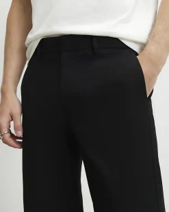 Black Regular Fit 5 Pocket Chino Trousers