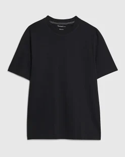 Black Regular Fit Cotton Midweight T-Shirt