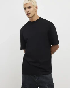 Black Regular Fit Crew Neck T-Shirts 3 Pack