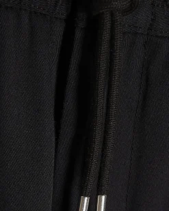 Black Regular Fit Pleated Joggers