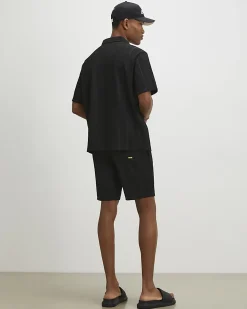 Black Regular Fit Stripe Cotton Shirt