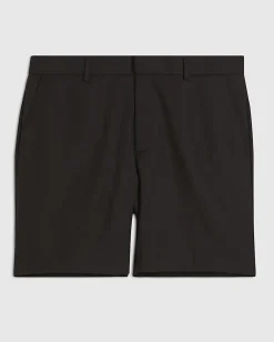 Black Regular Fit with Linen Shorts
