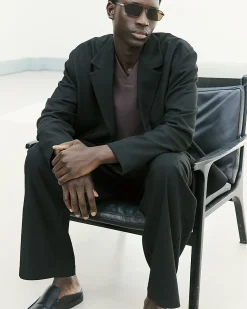 Black RI Studio Wrap Blazer