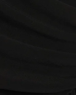 Black Ruched Cut Out Mini Dress