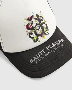 Black Saint Fleurs Trucker Cap