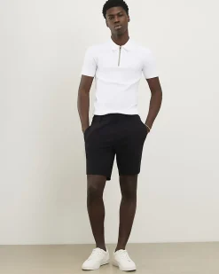 Black Skinny Fit Elasticated Stretch Shorts