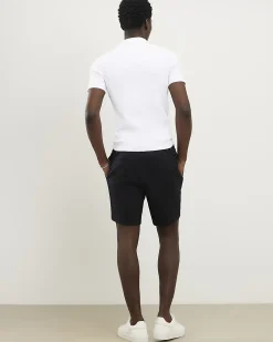 Black Skinny Fit Elasticated Stretch Shorts