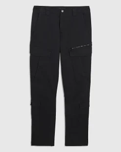 Black Skinny Fit Multi-Pocket Cargo Trousers