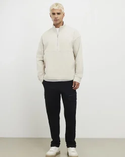 Black Skinny Fit Multi-Pocket Cargo Trousers