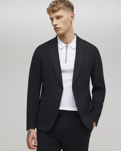 Black Skinny Fit Stretch Suit Jacket