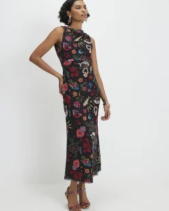 Black Sleeveless Boutique Icon Maxi Dress