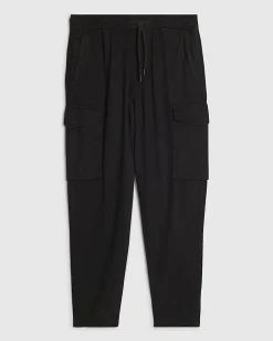 Black Slim Fit Cargo Trousers