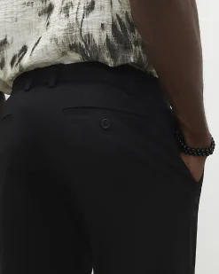 Black Slim Fit Stretch Chino Trousers