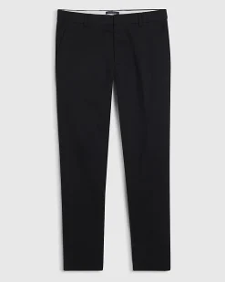 Black Slim Fit Stretch Chino Trousers