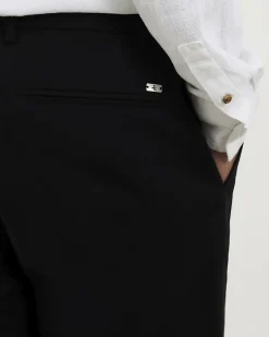 Black Slim Fit Stretch Chino Trousers