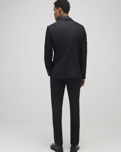 Black Slim Fit Stretch Tailored Suit Trousers