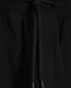 Black Slim Fit Stretch Textured Joggers