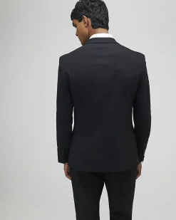 Black Slim Fit Stretch Tuxedo Suit Jacket