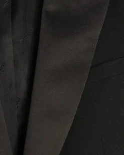 Black Slim Fit Stretch Tuxedo Suit Jacket
