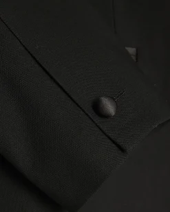 Black Slim Fit Stretch Tuxedo Suit Jacket
