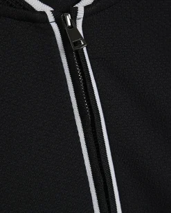 Black Slim Fit Tipped Baseball Shirt