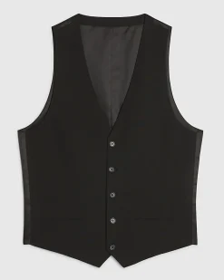 Black Slim Fit Waistcoat