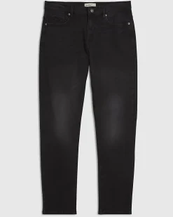 Black Slim Fit Washed Jeans