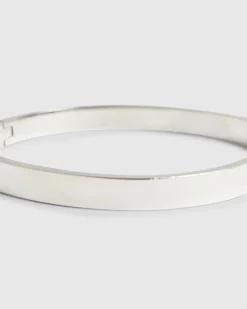 Black Steel Bangle Bracelet