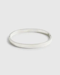 Black Steel Bangle Bracelet