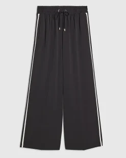 Black Stitch Side Stripe Joggers