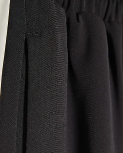 Black Stitch Side Stripe Joggers