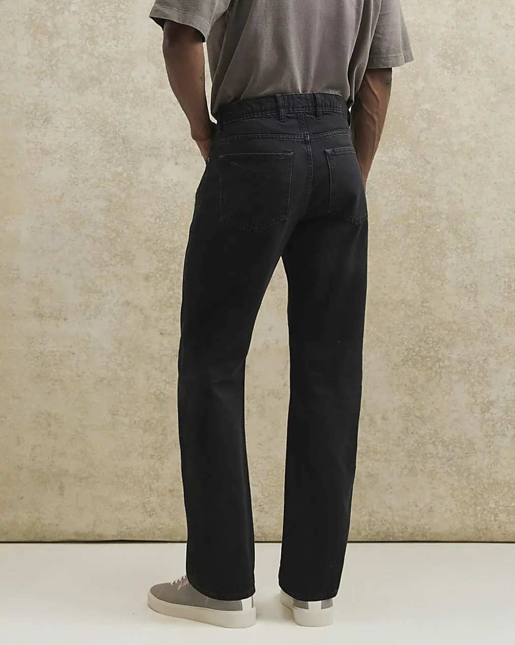 Black Straight Fit Jeans
