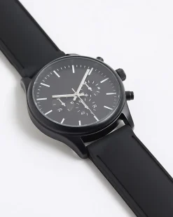 Black Strap Watch