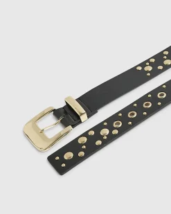 Black Studded Belt