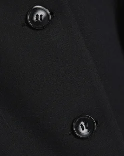 Black Tailored Longline Waistcoat