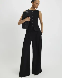 Black Tailored Waistcoat
