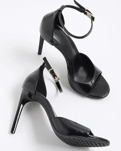 Black Wide Fit Closed Back Heels