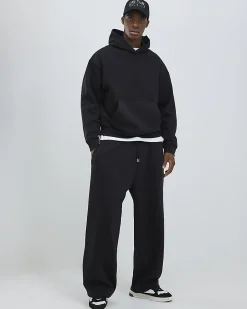 Black Wide Leg Joggers