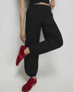 Black Wrap Loungewear Set
