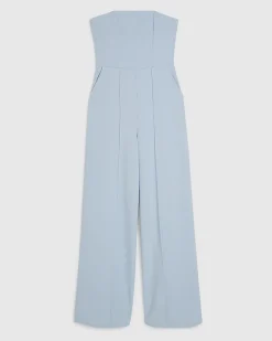 Blue Bandeau Jumpsuit