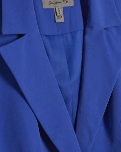 Blue Cinch Back Blazer